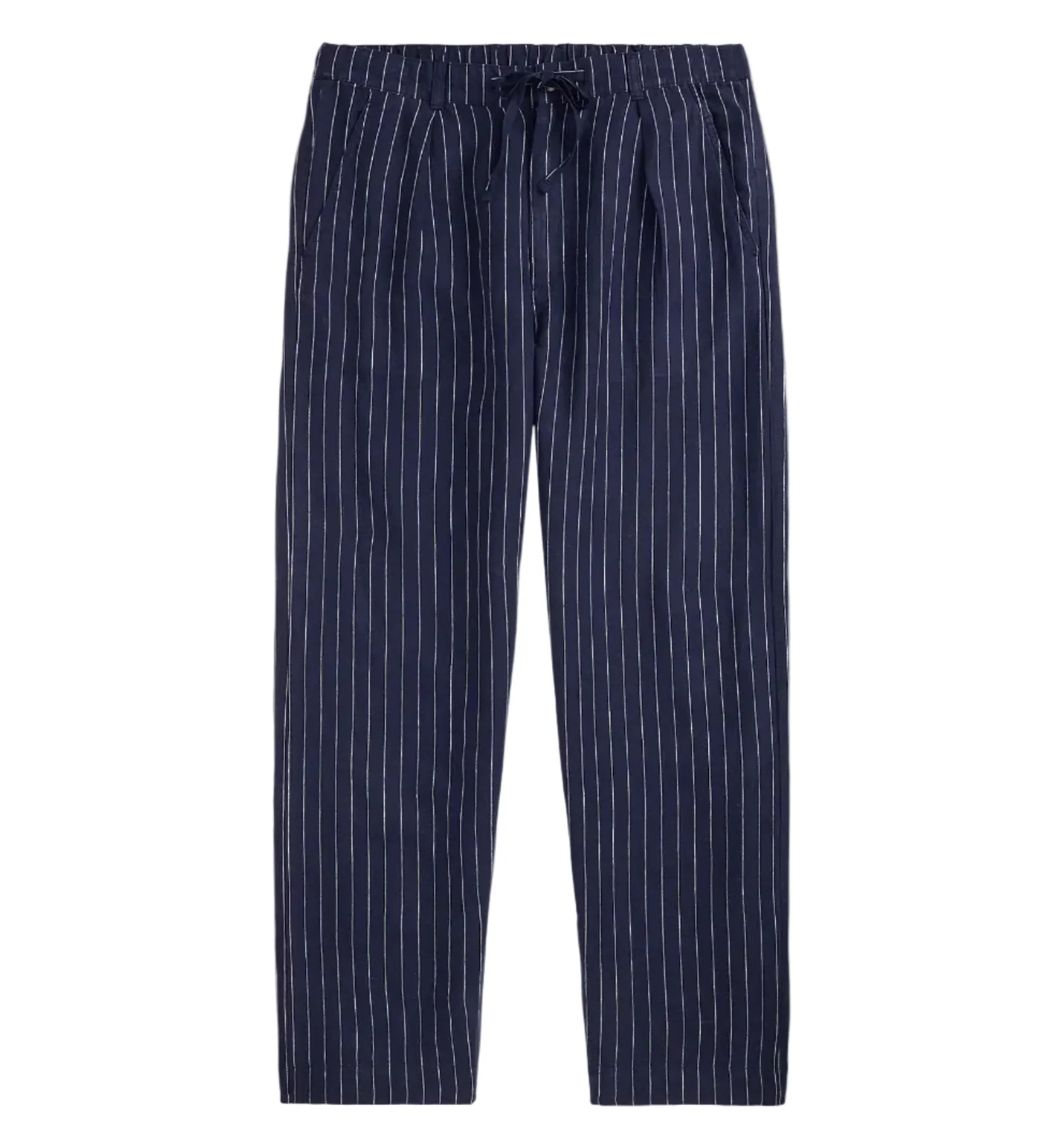 Lateef Relaxed Fit Striped Linen Pant