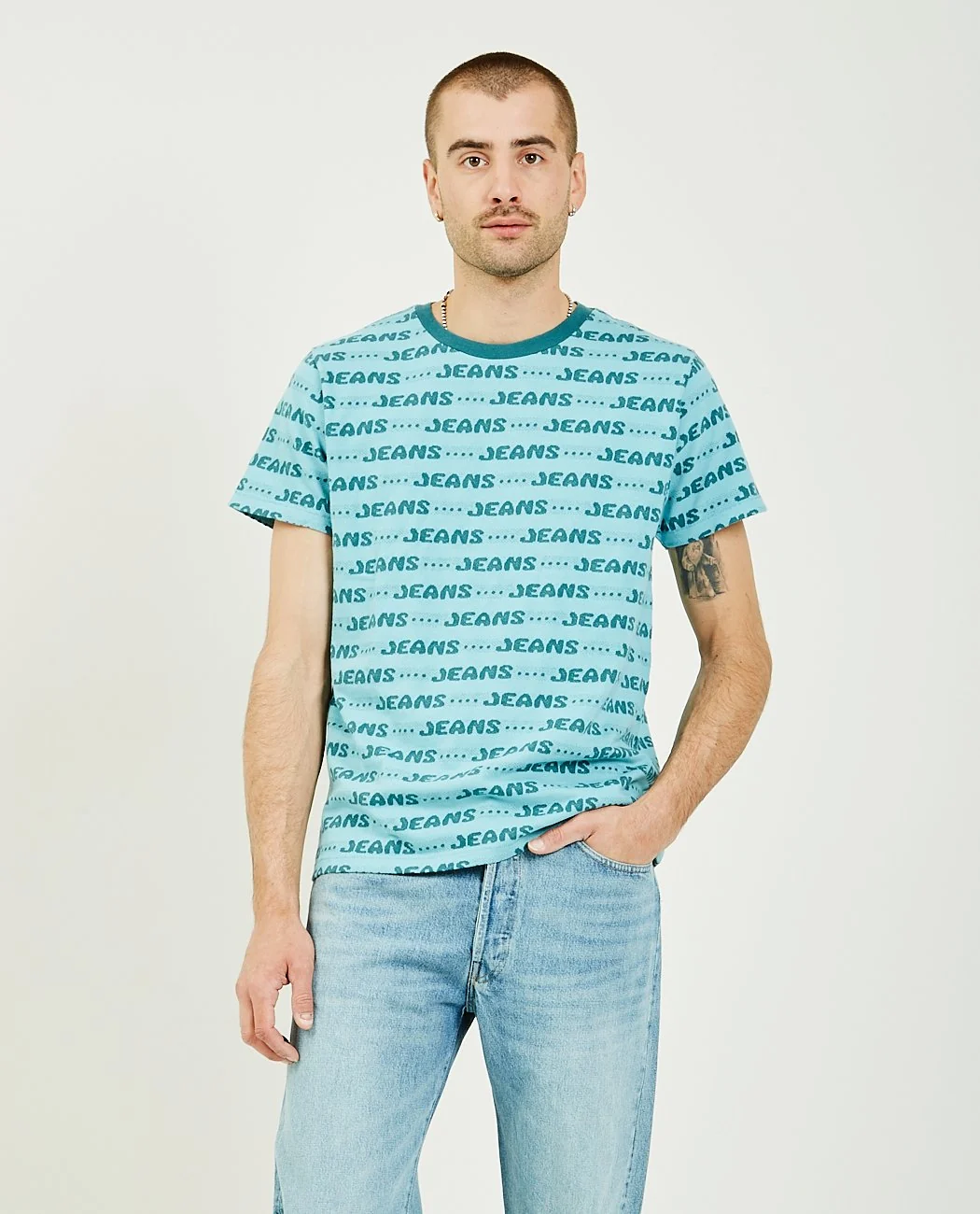Graphic Jeans Tee - Image 4