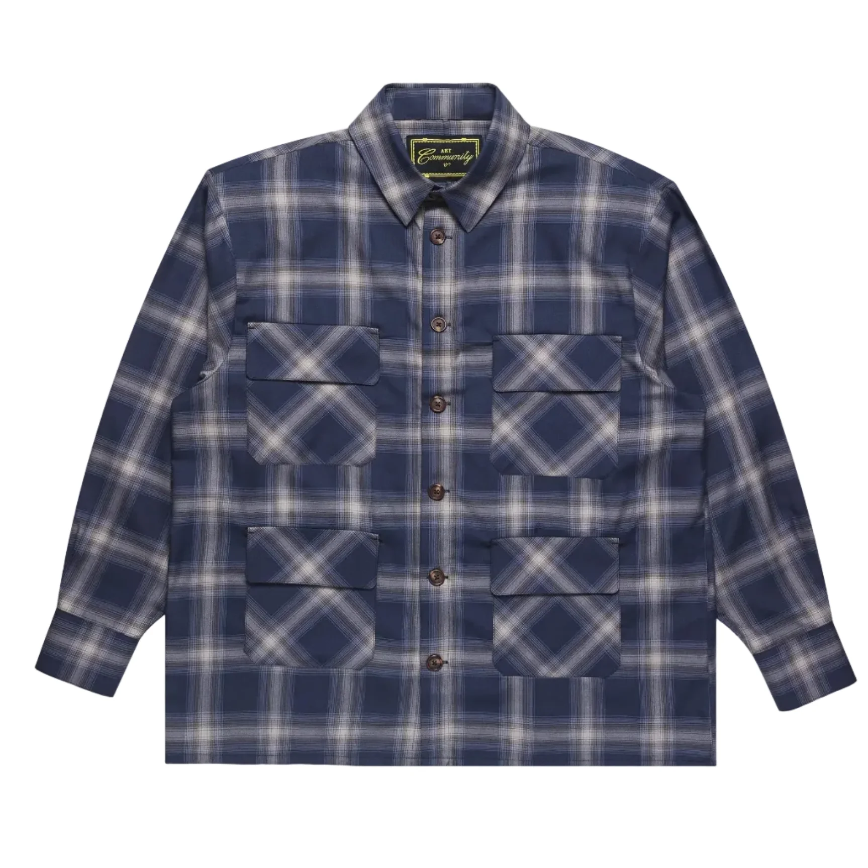 Ombre Japanese Plaid Flannel