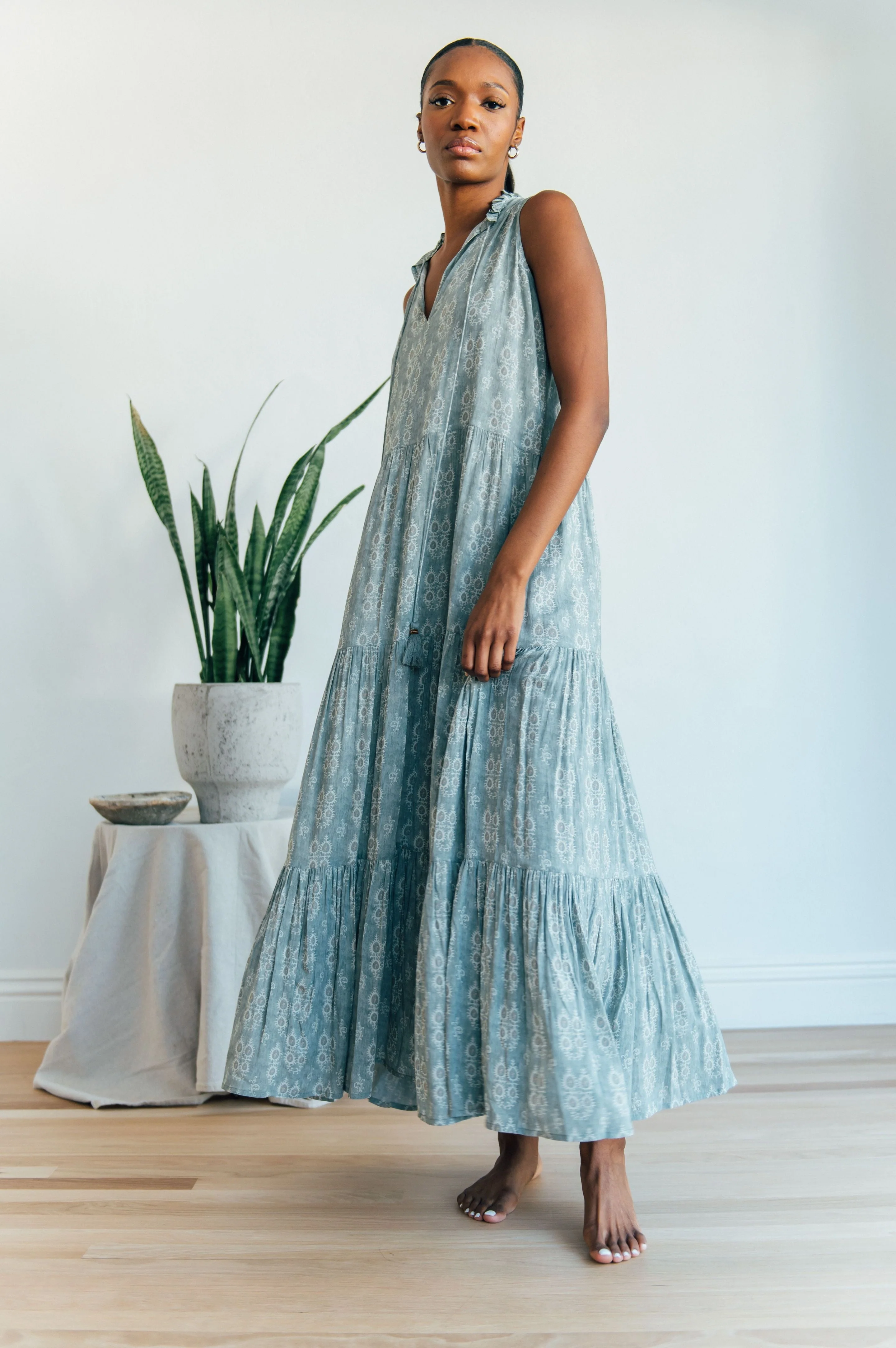 Sienna Maxi s/l  - faux denim - Image 2