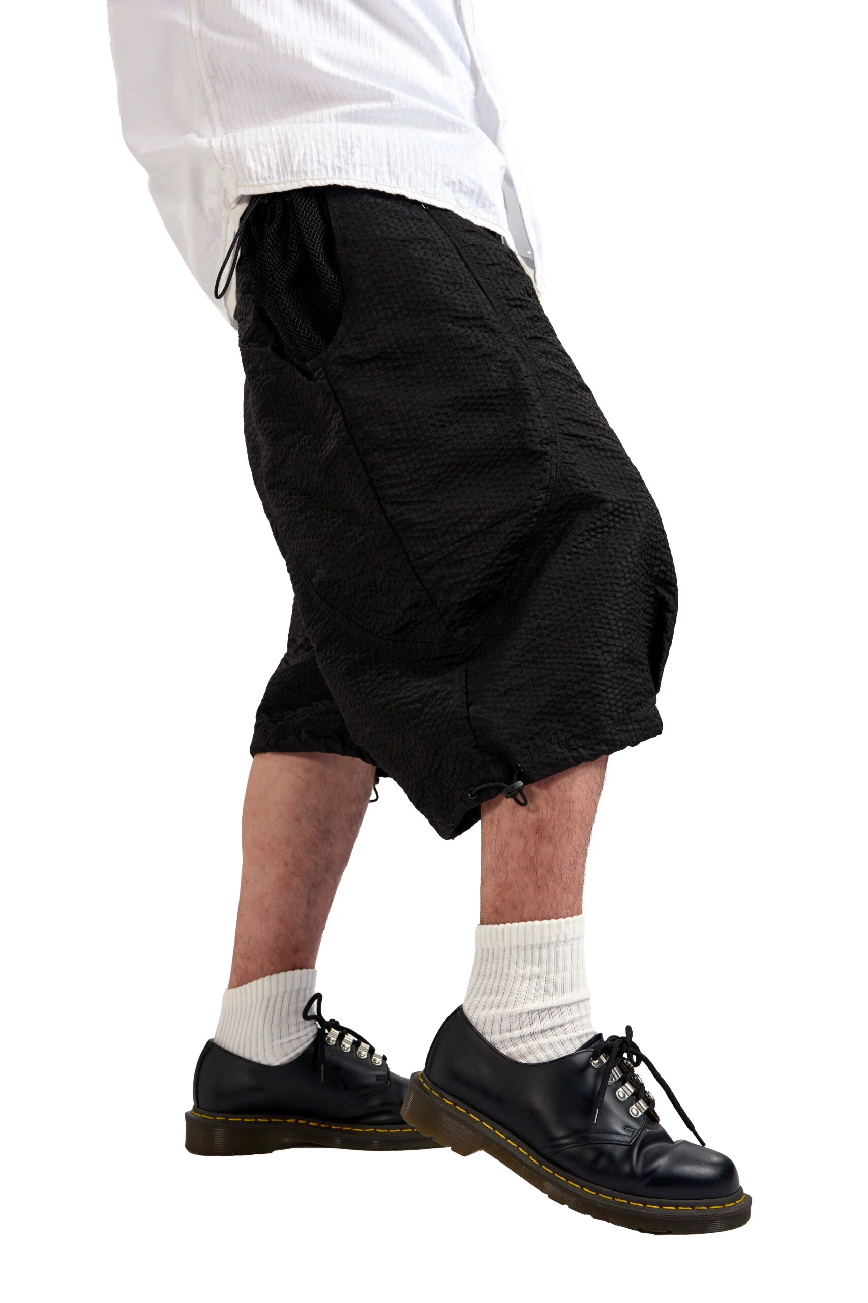 Stitched-Through Mesh Pocket Shorts - Image 2