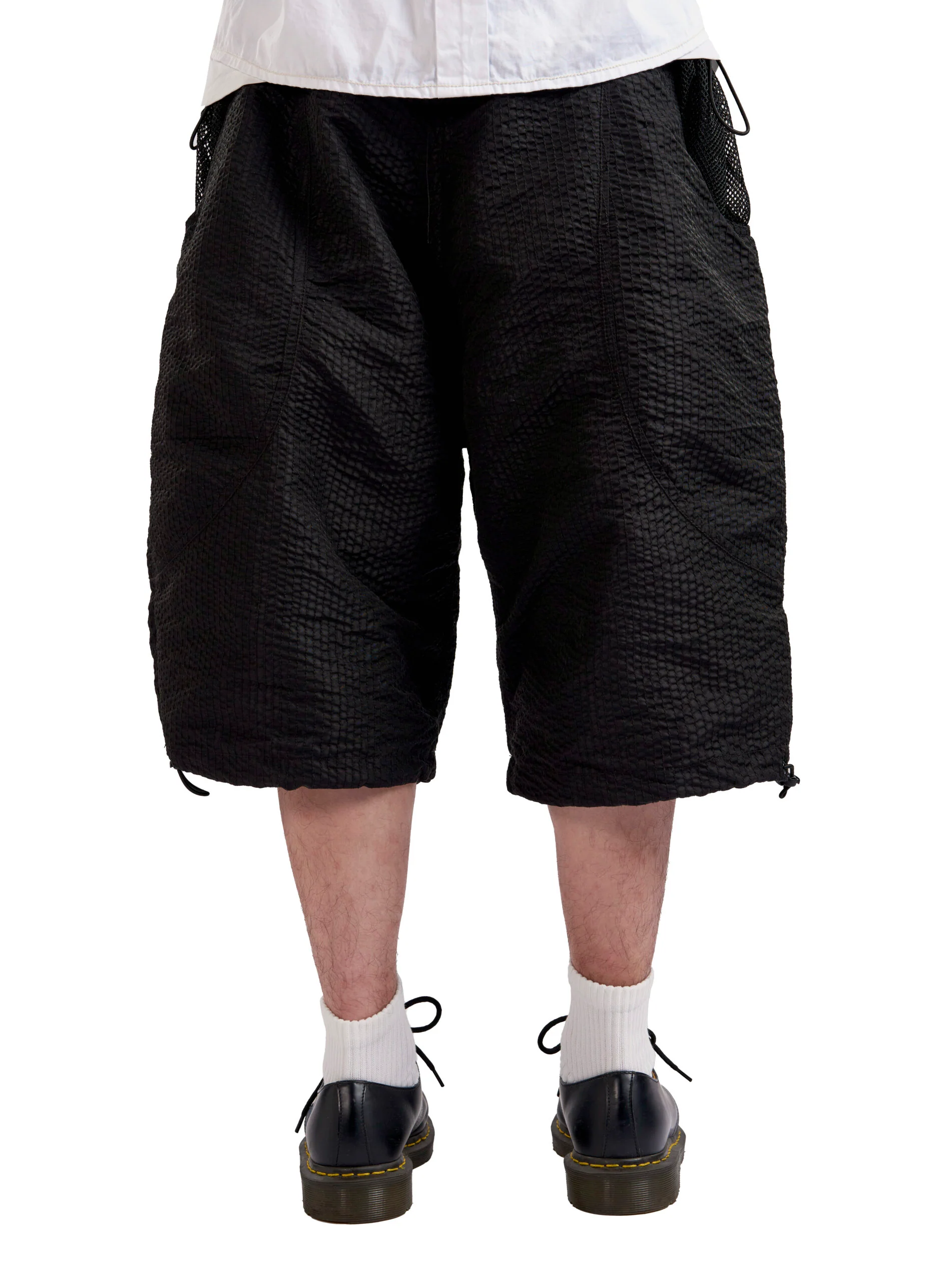 Stitched-Through Mesh Pocket Shorts - Image 3