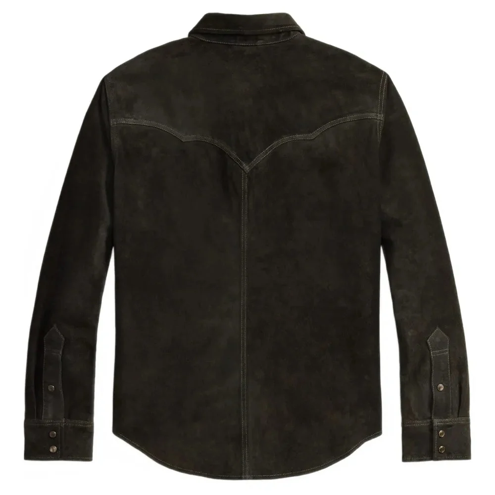 Suede Western Shirt Jacket - Image 2