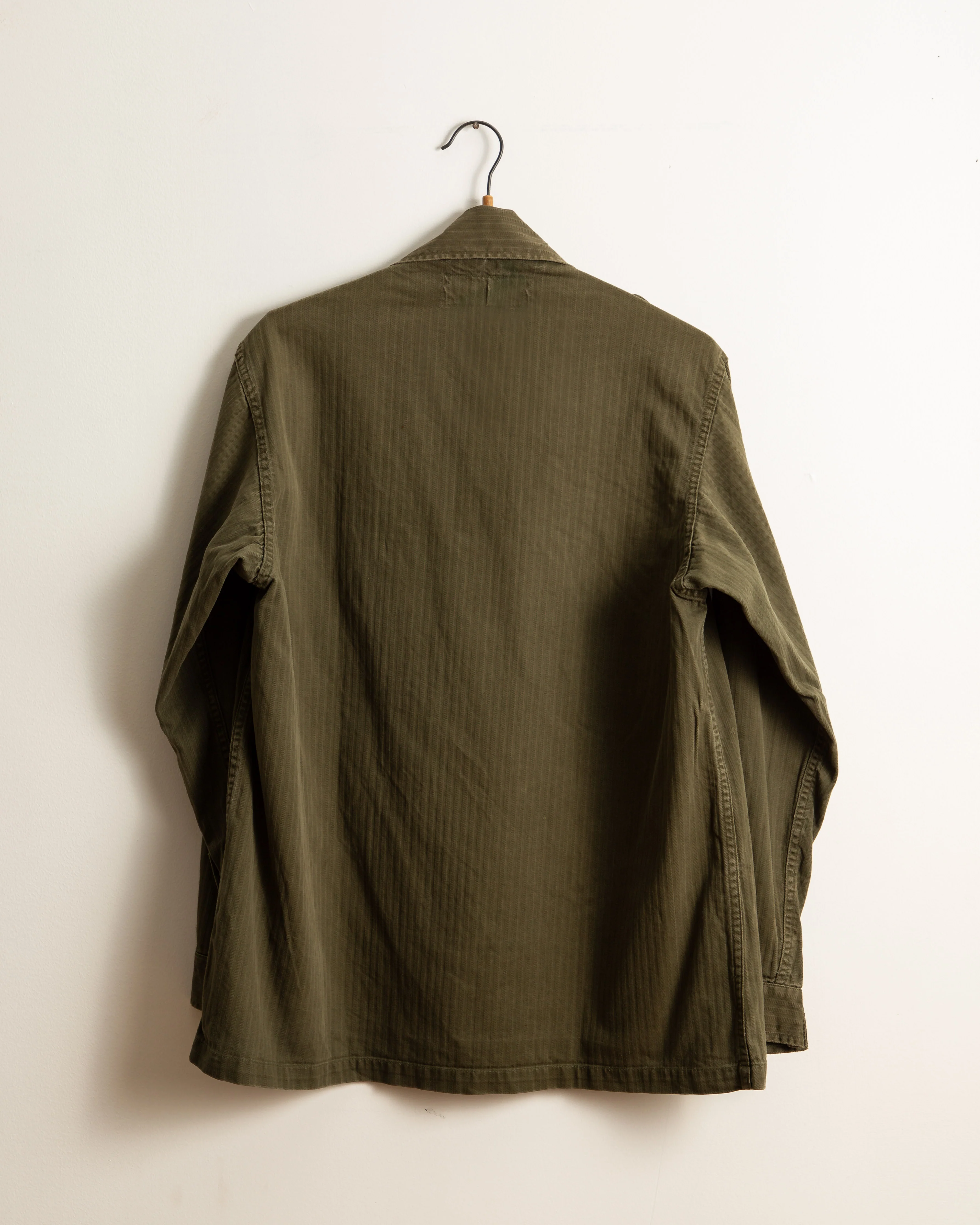 Vintage 70's P.V.B.A. Monetex Herringbone Army Shirt Jacket - Image 3